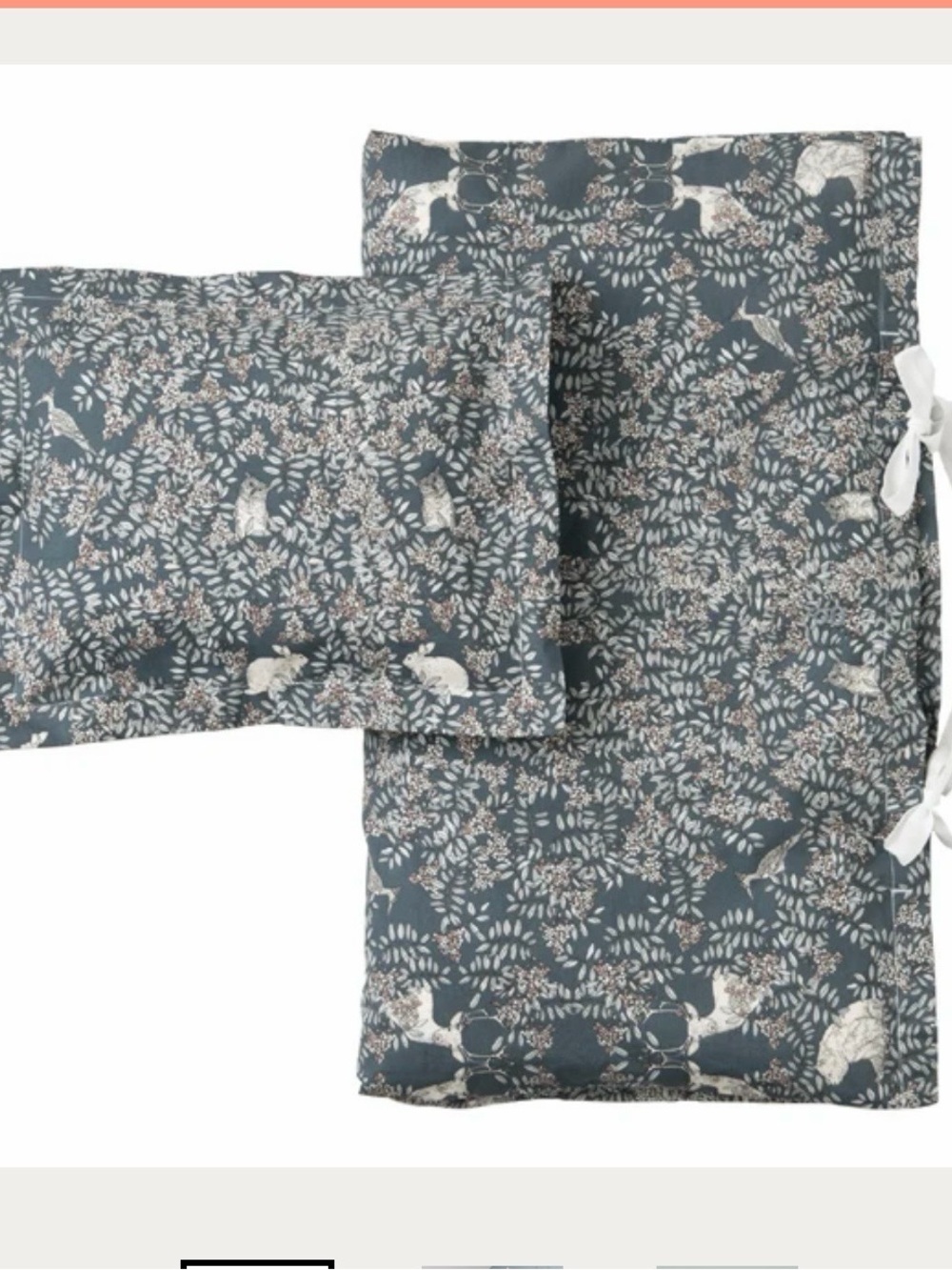 Garbo & Friends fabulous fauna sage green duvet with shams